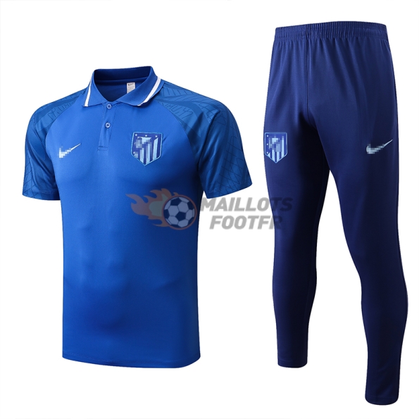 Polo Kit Atlético de Madrid 2022/2023 Bleu Marque Bleu