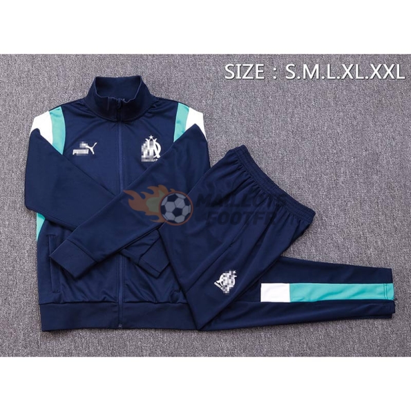 Training Top Kit Marseille 2023/2024 Bleu Marine/Blanc