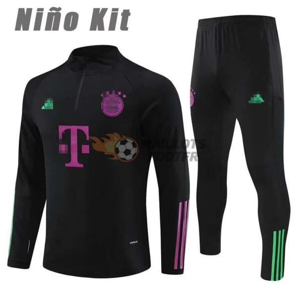 Training Top Kit Bayern Munich 2023/2024 Enfant Noir