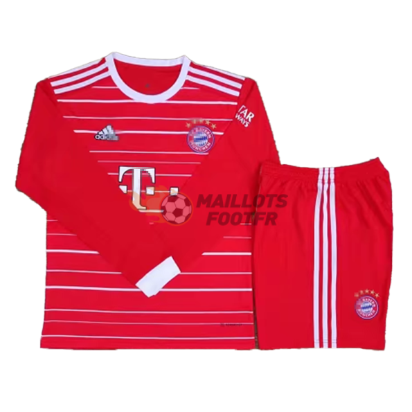 Maillot Kit Bayern Munich 2022 2023 Domicile Manches Longues