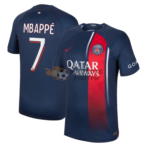 Maillot Mbappé 7 PSG 2023/2024 Domicile