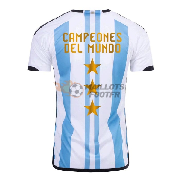 Maillot Argentine 2022 Domicile 3 Étoiles Champions du Monde