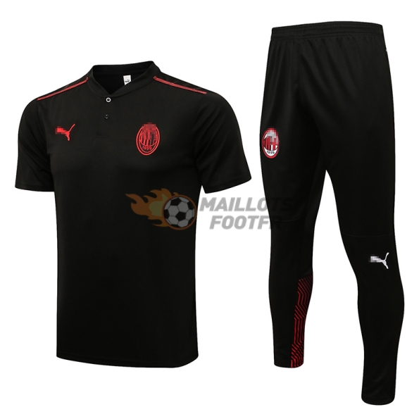 Polo AC Milan 2021 2022 Noir/Rouge