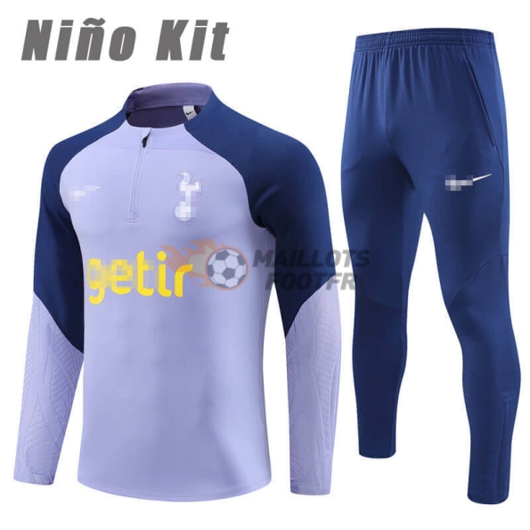 Training Top Kit Tottenham Hotspur 2023/2024 Enfant Violet/Bleu