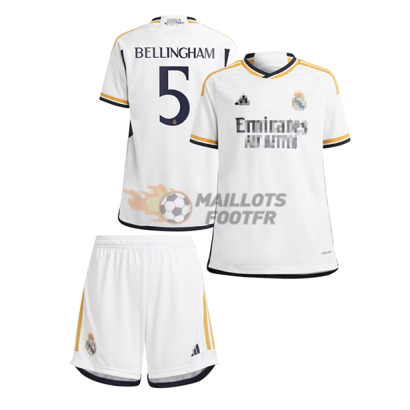 Ensemble Maillot Bellingham 5 Real Madrid 2023/2024 Domicile Enfant