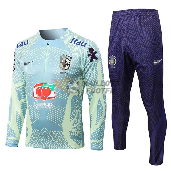 Training Top Kit Bresil 2022 Vert Clair