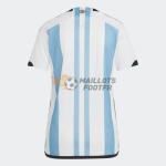 Maillot Argentine 2022 Domicile Monde Champion avec trois étoiles Femme