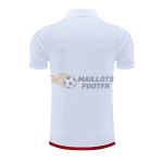 Polo AC Milan 2022 2023 Blanc Marque Rouge