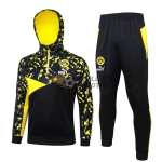 Training Top Borussia Dortmund 2024/2025 Avec Capuche Noir/Jaune Avec Impression