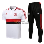 Polo Manchester United 2021 2022 Blanc / Rouge / Noir